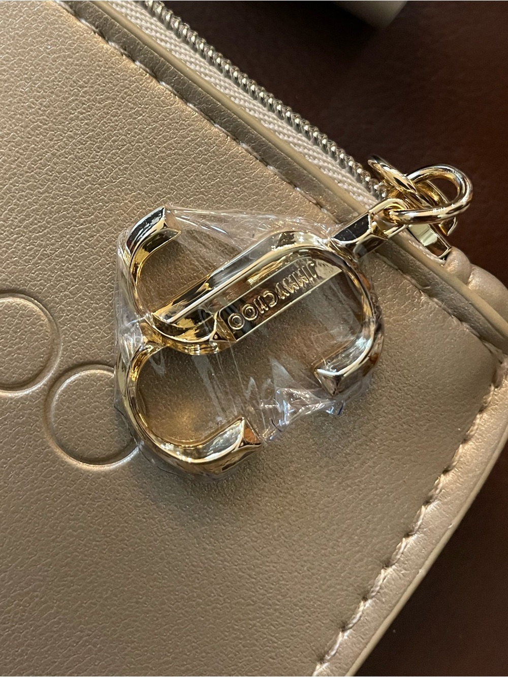 Jimmy Choo “I want Choo” .25oz perfume and credit card/Coin Pouch Gold metallic - Picture 4 of 7